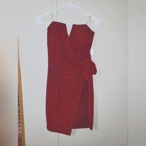 Medium red cocktail dress